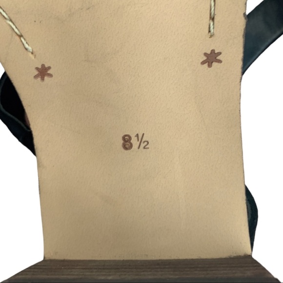 Splendid Women's Stevie Strappy Toe Loop Sandals Heels Suede Summer Black 8.5 - Picture 12 of 12